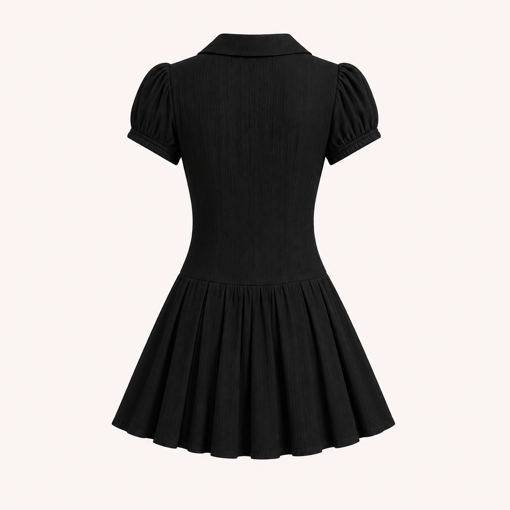 Éloise Pleated Mini Dress