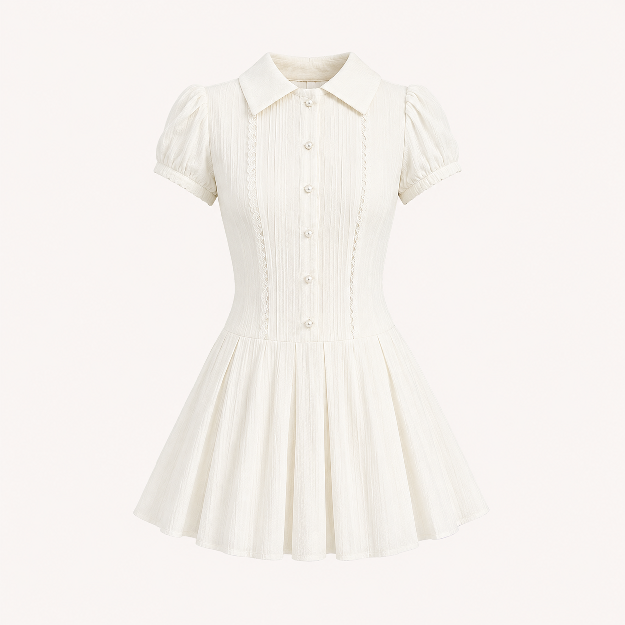 Éloise Pleated Mini Dress