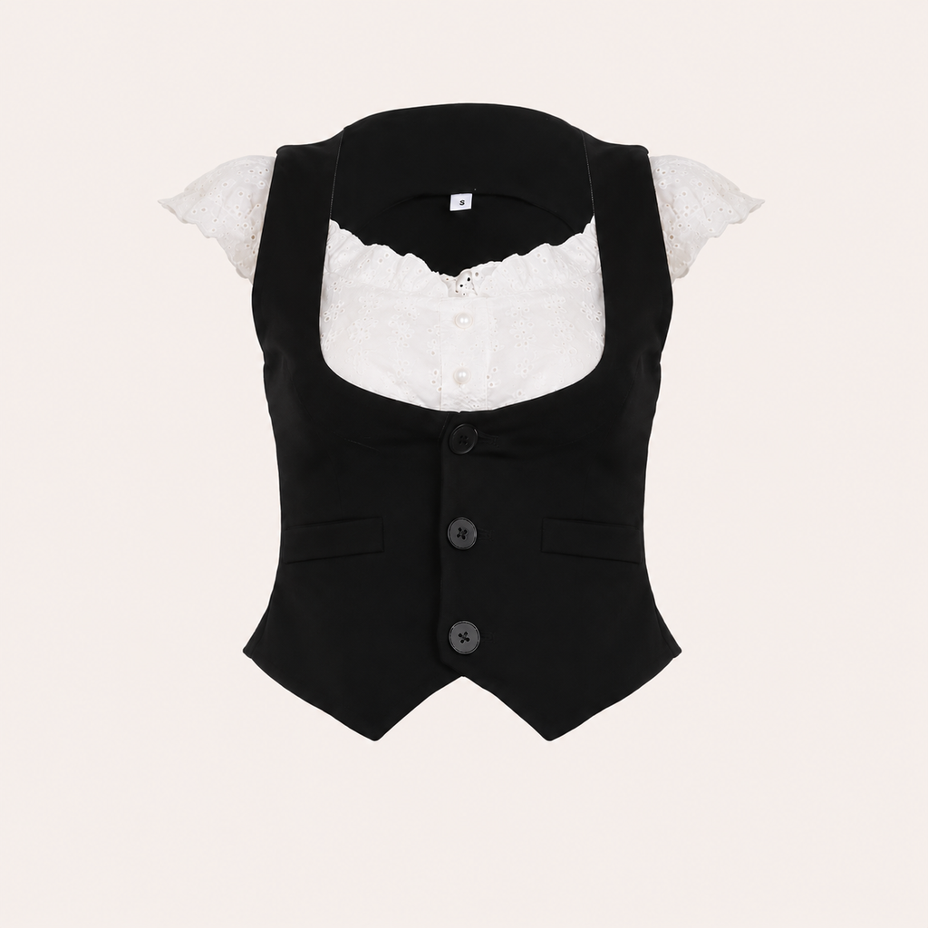 Lace Romance Vest Top