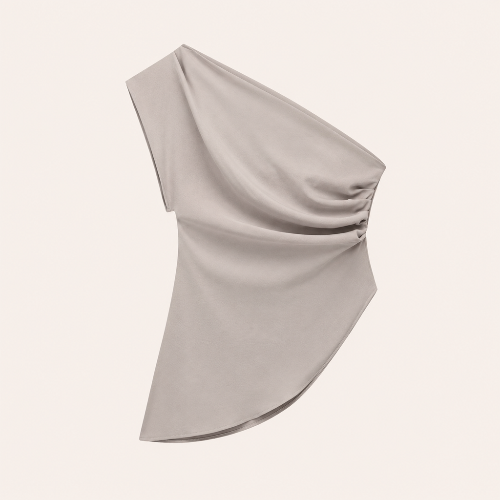 Drape One-Shoulder Top