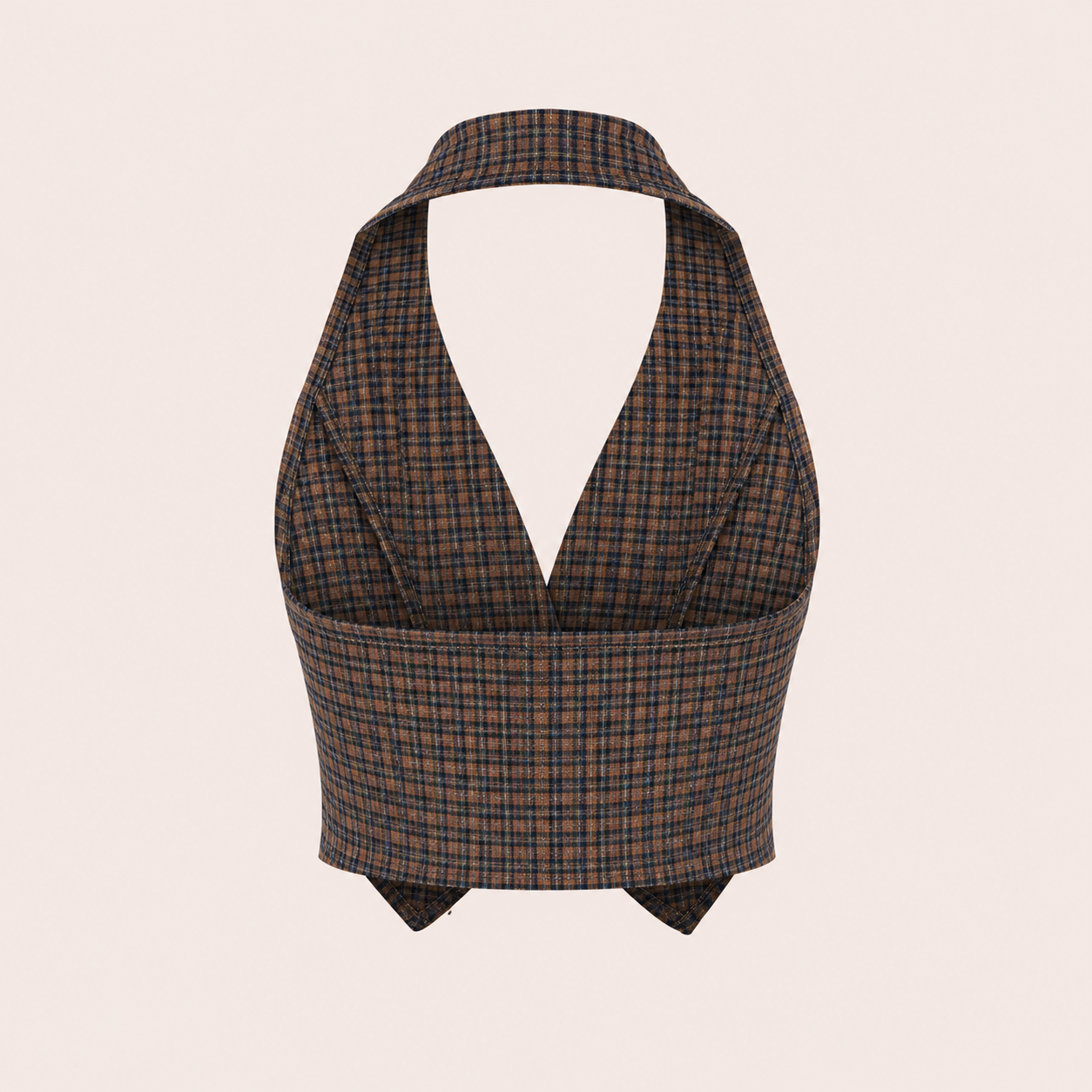 Heritage Plaid Halter Vest