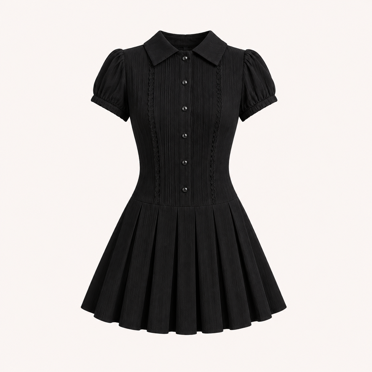 Éloise Pleated Mini Dress