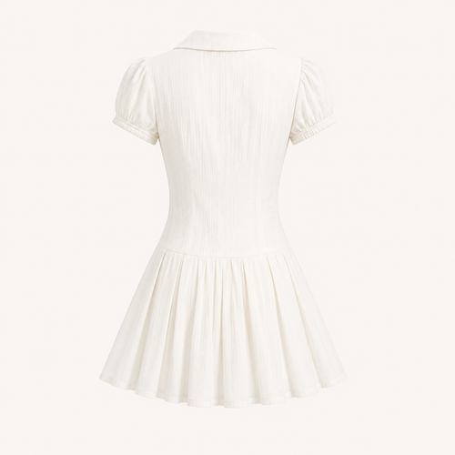 Éloise Pleated Mini Dress