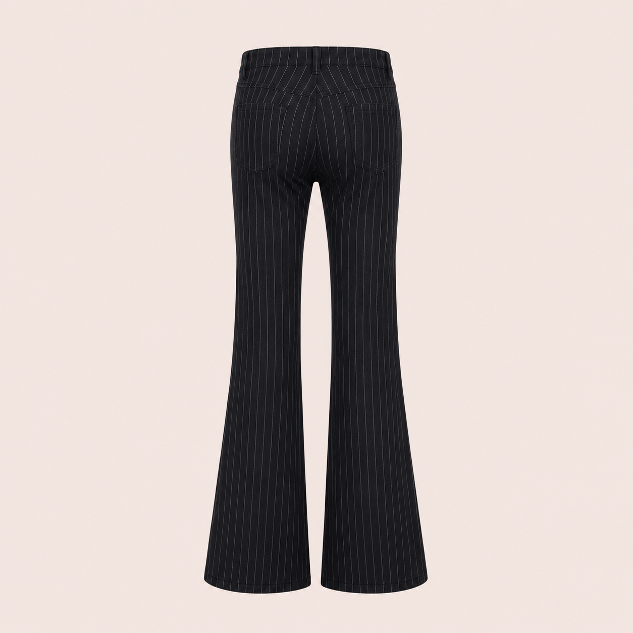 Midnight Pinstripe Flare Pants