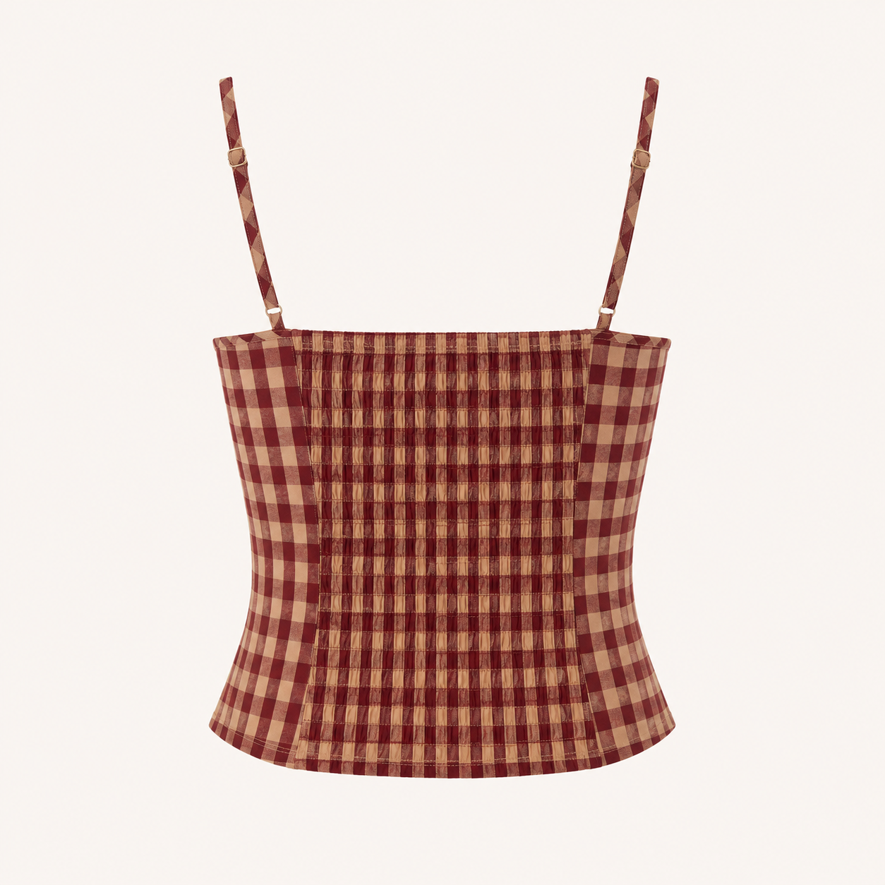 Autumn Gingham Cami Top