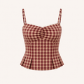 Autumn Gingham Cami Top