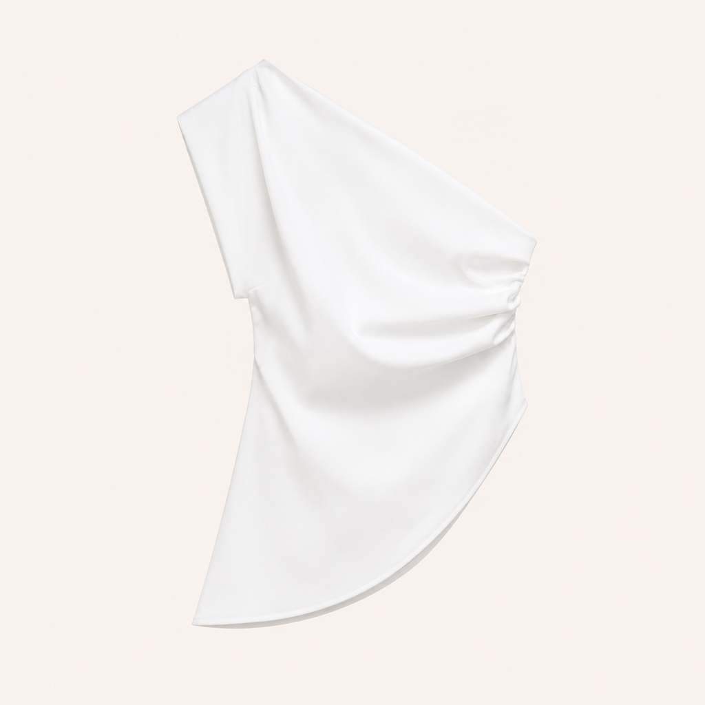 Drape One-Shoulder Top